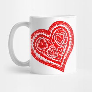 Valentine Heart 10 Red Mug